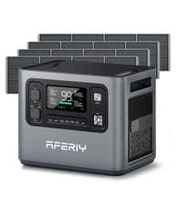 AFERIY P280 2800Wポータブル電源 400W/200W ソーラーパネル セット