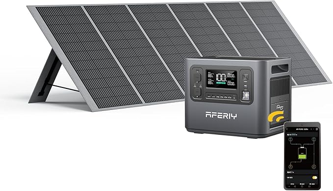 AFERIY P210 2400W ポータブル電源 ソーラーパネル セット