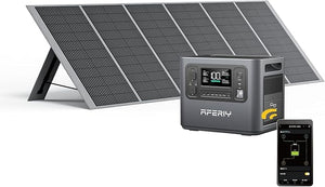 AFERIY P210 2400W ポータブル電源 ソーラーパネル セット