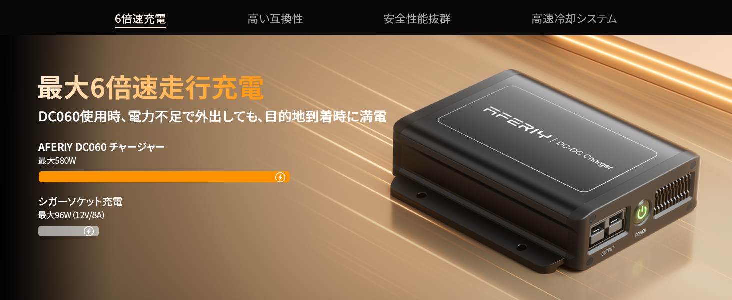 AFERIY DC060 DC-DC バッテリーチャージャー |580W 48V – AFERIY Japan AFERIY DC060 DC-DC バッテリーチャージャー |580W 48V – AFERIY Japan