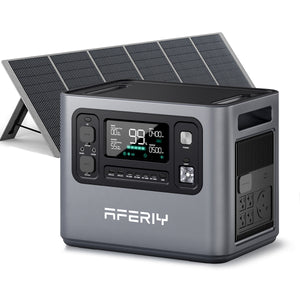AFERIY P280 2800Wポータブル電源 400W/200W ソーラーパネル セット