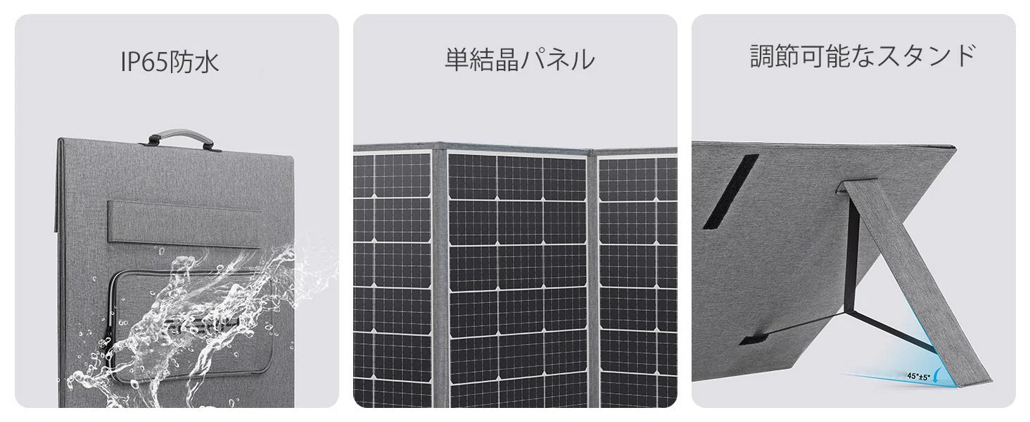200Wソーラーパネル折り畳み式ETFE, ータブル電源 ソーラーパネル 200Wソーラーパネル折り畳み式ETFE, ータブル電源 ソーラーパネル