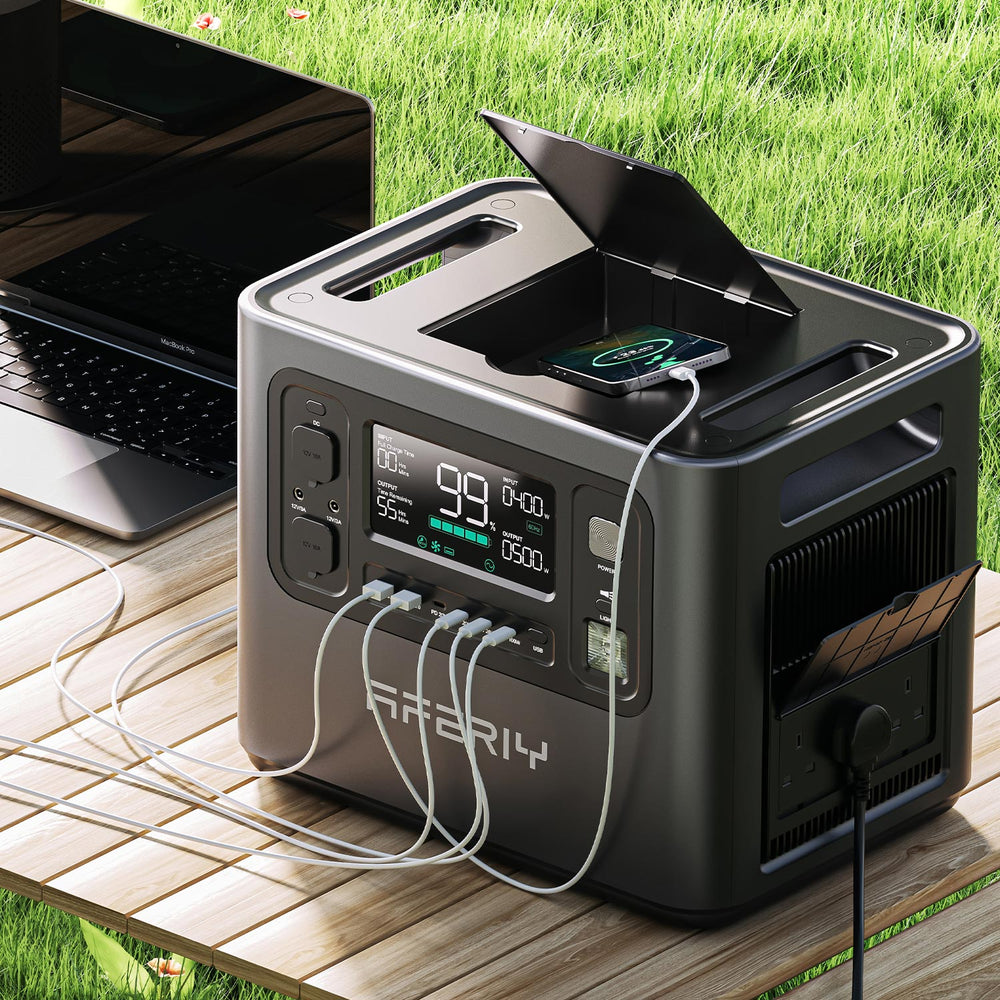AFERIY ポータブル電源1200W 出力, 大容量 1248Wh 家庭・アウトドア