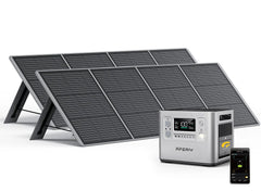 AFERIY P210 2400W シルバ ポータブル電源 400W/200W ソーラーパネル セット