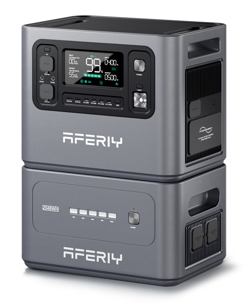 AFERIY P280 ポータブル電源 2800W 2048Wh 最大10240Whまで拡張可能