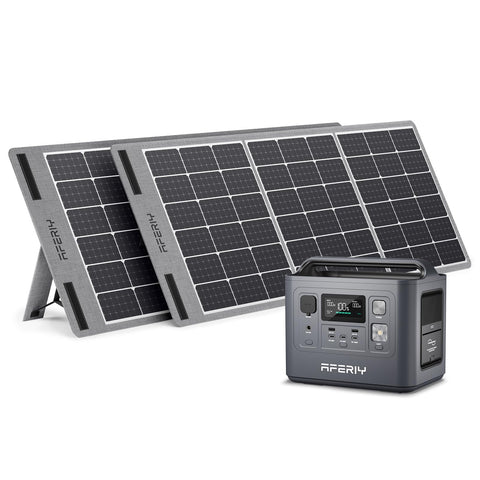 AFERIY Solar Generator P010 800Wポータブル電源 100W ソーラーパネル セット
