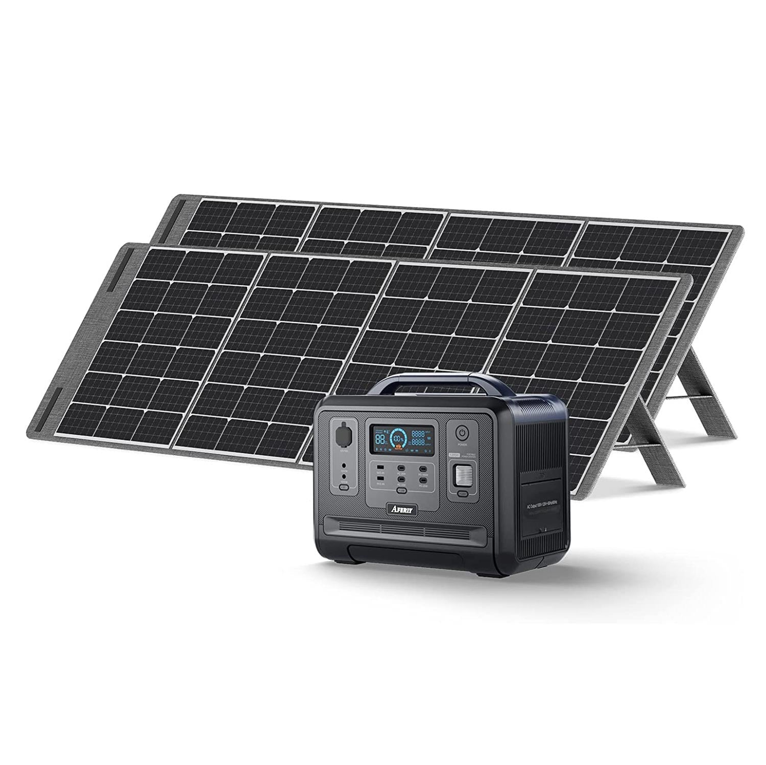 AFERIY Solar Generator 1201Aポータブル電源 AF-S200 ソーラーパネル セット - 1200W+200W*2